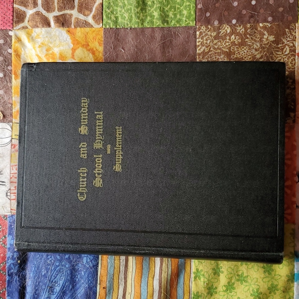 1902 Mennonite Church & Sunday School Hymnal / Supplement Black Hard Cover Book